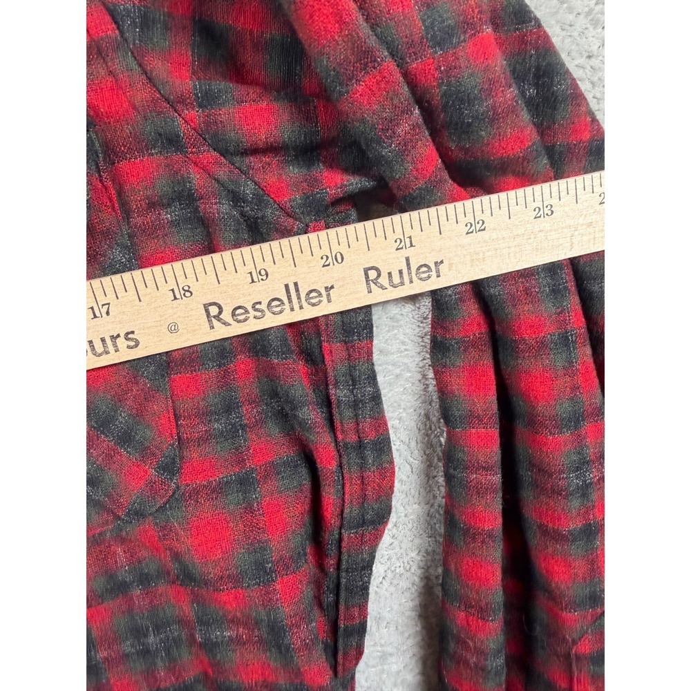 Vtg Pendleton Red Black Plaid Wool Shirt Jacket USA Mens M Lumberjack - Picture 4 of 6